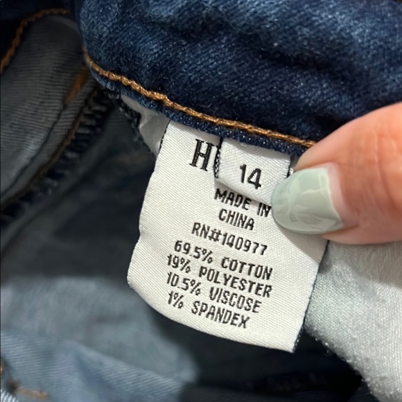 Hudson Jeans Girls Blue Skinny Fit Denim Slight Distressed Stretchy Slim Vintage - Picture 11 of 12